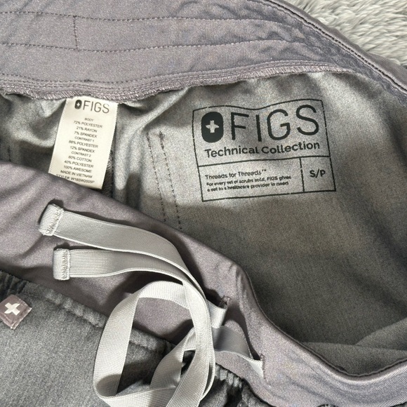 Figs Heather Gray Rare Zamora Joggers w/Grey Drawstring - Picture 5 of 6
